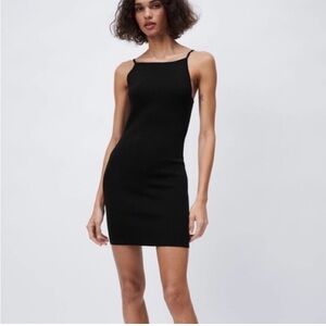 Zara Black Mini Dress. Size M